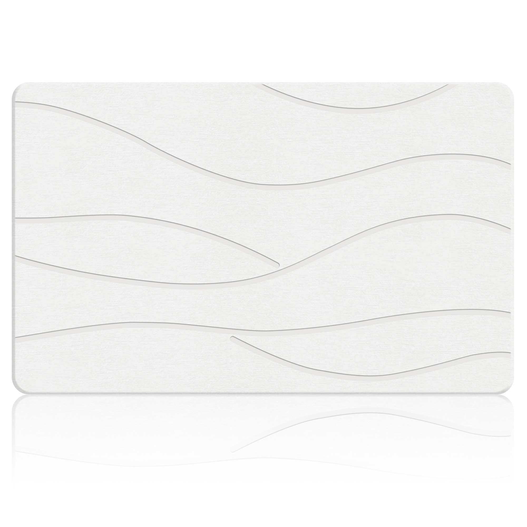 Wave Pattern Stone Bath Mat 80×50cm White - thmins-stone-bath-mat-80x50-white-wave-01