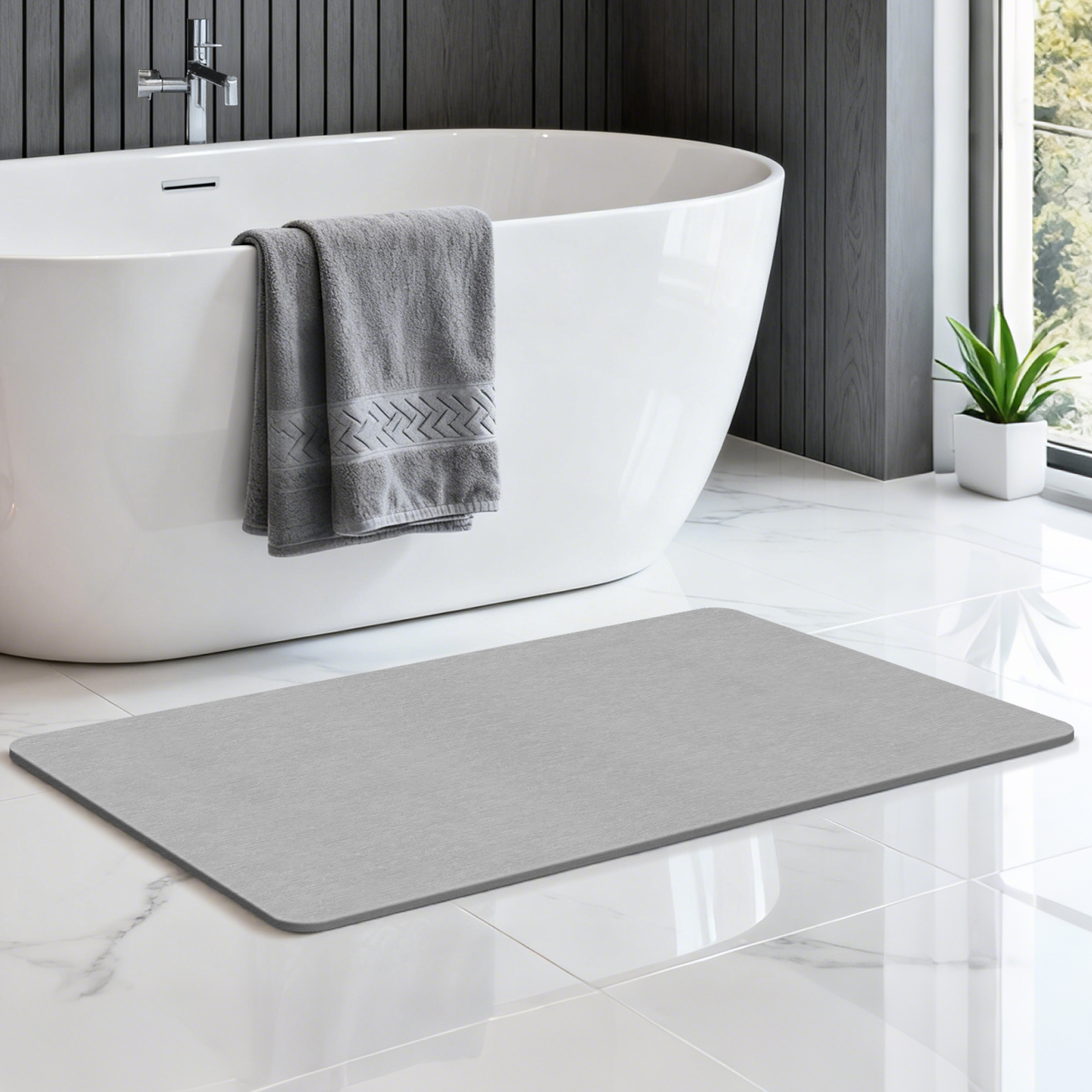 Classic Stone Bath Mat 80×50cm