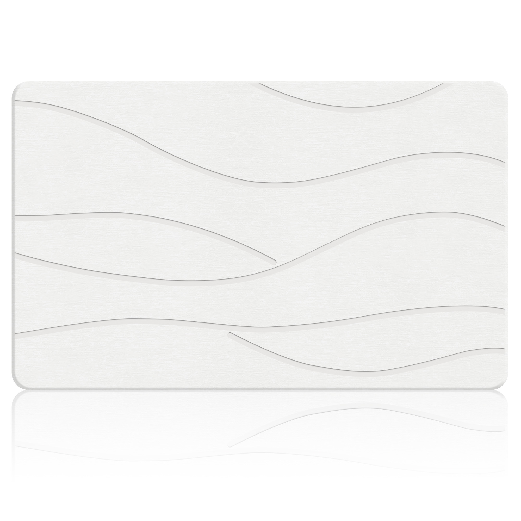 Wave Pattern Stone Bath Mat